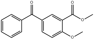 5-benzoyl-2-methoxy-benzoic acid methyl ester,64780-04-7,结构式
