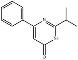 4-Hydroxy-2-(iso-propyl)-6-phenylpyrimidine, 65010-23-3, 结构式