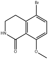 5-溴-8-甲氧基-3,4-二氢异喹啉-1(2H)-酮, 654684-03-4, 结构式