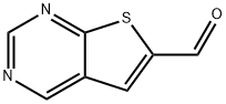Thieno[2,3-d]pyrimidine-6-carbaldehyde 化学構造式