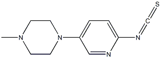 1-(6-isothiocyanato-pyridin-3-yl)-4-methyl-piperazine,657410-80-5,结构式