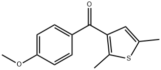 Methanone, (2,5-dimethyl-3-thienyl)(4-methoxyphenyl)- Structure