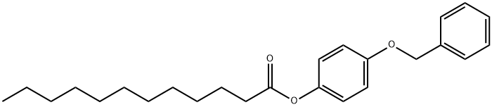 4-(苄氧基)苯基十二烷酸酯, 6638-98-8, 结构式
