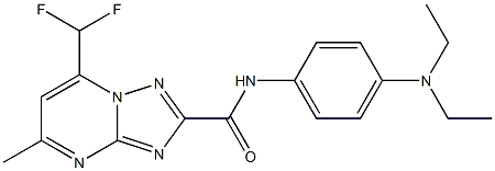 664985-05-1 N-[4-(diethylamino)phenyl]-7-(difluoromethyl)-5-methyl[1,2,4]triazolo[1,5-a]pyrimidine-2-carboxamide