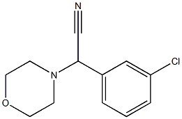 2-(3-CHLOROPHENYL)-2-MORPHOLINOACETONITRILE,66548-90-1,结构式