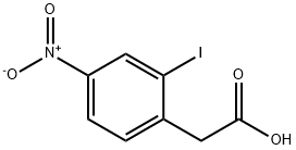2-(2-碘-4-硝基苯基)乙酸, 66949-41-5, 结构式