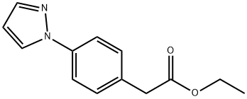Benzeneacetic acid, 4-(1H-pyrazol-1-yl)-, ethyl ester,66956-13-6,结构式