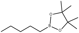 4,4,5,5-tetramethyl-2-pentyl-1,3,2-dioxaborolane Structure