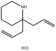 2,2-diallylpiperidine hydrochloride 结构式
