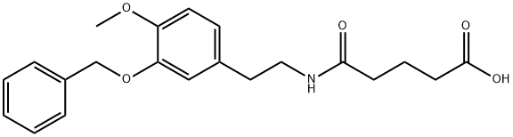 4-(2-(3-BENZYLOXY-4-METHOXY-PHENYL)-ETHYLCARBAMOYL)-BUTYRIC ACID Struktur