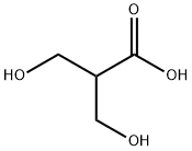 2,2-di(hydroxymethyl)-acetic acid Struktur