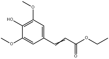 3-(4-Hydroxy-3,5-dimethoxy-phenyl)-acrylic acid ethyl ester Struktur
