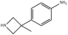 4-(3-Methyl-3-azetidinyl)benzenamine Structure