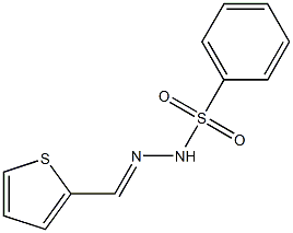 (E)-N'-(thiophen-2-ylmethylene)benzenesulfonohydrazide,70027-00-8,结构式