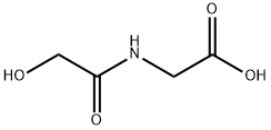 2-(2-hydroxyacetamido)acetic acid 化学構造式