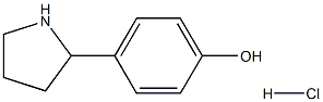 4-(pyrrolidin-2-yl)phenol hydrochloride Structure
