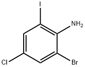 2-溴-4-氯-6-碘苯胺, 71757-16-9, 结构式