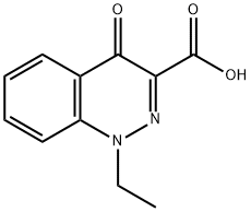3-Cinnolinecarboxylic acid, 1-ethyl-1,4-dihydro-4-oxo- Structure