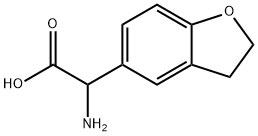 2-氨基-2-(2,3-二氢苯并呋喃-5-基)乙酸, 71922-83-3, 结构式