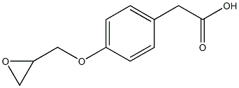 2-(4-(oxiran-2-ylmethoxy)phenyl)acetic acid Structure