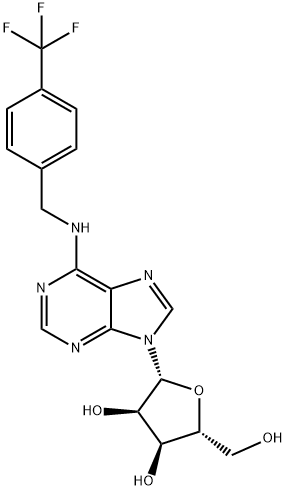 N6-(4-Trifluoromethylbenzyl)adenosine, 722505-71-7, 结构式