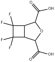 6,6,7,7-tetrafluoro-3-oxabicyclo[3.2.0]heptane-2,4-dicarboxylic acid Struktur