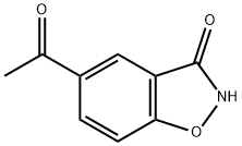 1,2-Benzisoxazol-3(2H)-one, 5-acetyl- Struktur