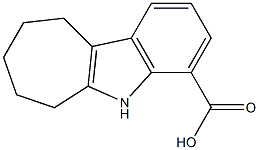 5H,6H,7H,8H,9H,10H-环庚[B]吲哚-4-羧酸, 729613-73-4, 结构式