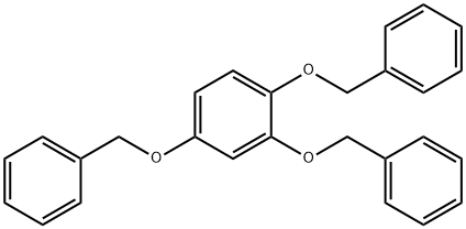 1,2,4-トリス(ベンジルオキシ)ベンゼン 化学構造式