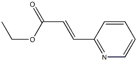 (E)-ethyl 3-(2-pyridyl)-propenoate Struktur