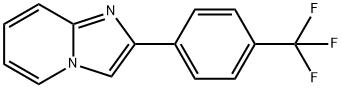 2-[4-(トリフルオロメチル)フェニル]-1-アザインドリジン 化学構造式