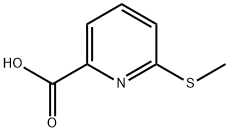 6-(甲硫基)吡啶甲酸 结构式