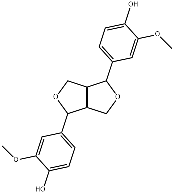 4,4'-[六氢呋喃并[3,4-C]呋喃-1,4-二基]双(2-甲氧基苯酚),7452-03-1,结构式
