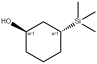 trans-3-(trimethylsilyl)cyclohexanol Struktur