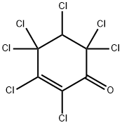 2-Cyclohexen-1-one, 2,3,4,4,5,6,6-heptachloro-,7462-04-6,结构式