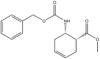 (1R,6S)-methyl 6-(benzyloxycarbonylamino)cyclohex-3-enecarboxylate 结构式
