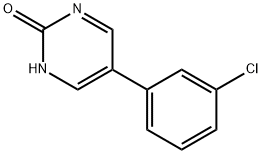 2-Hydroxy-5-(3-chlorophenyl)pyrimidine,74963-17-0,结构式