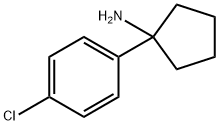1-(4-氯苯基)环戊胺, 75095-84-0, 结构式