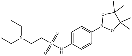 Ethanesulfonamide, 2-(diethylamino)-N-[4-(4,4,5,5-tetramethyl-1,3,2-dioxaborolan-2-yl)phenyl]-, 756520-46-4, 结构式