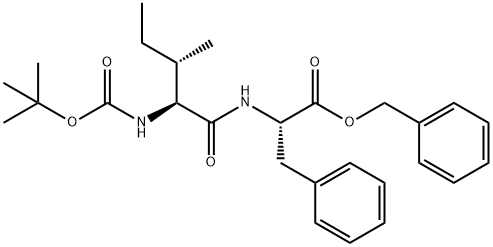 (S)-Benzyl 2-((2S,3S)-2-((tert-butoxycarbonyl)amino)-3-methylpentanamido)-3-phenylpropanoate Structure