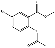 2-acetoxy-5-bromobenzoic acid methyl ester 结构式