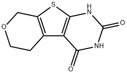 5,8-dihydro-6H-pyrano[4',3':4,5]thieno[2,3-d]pyrimidine-2,4-diol,76872-82-7,结构式