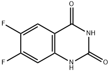 6,7-DIFLUOROQUINAZOLINE-2,4(1H,3H)-DIONE, 769158-54-5, 结构式