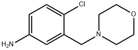 4-氯-3-[(吗啉-4-基)甲基]苯胺 结构式