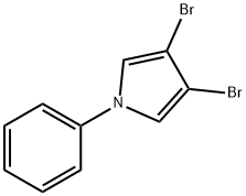 1H-Pyrrole, 3,4-dibromo-1-phenyl-,77124-06-2,结构式