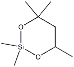 2,2,4,4,6-Pentamethyl-1,3-dioxa-2-silacyclohexane Struktur