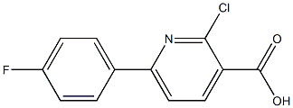 2-Chloro-6-(4-fluorophenyl)-3-pyridinecarboxylic acid Structure