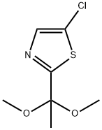 Thiazole, 5-chloro-2-(1,1-dimethoxyethyl)- Struktur