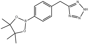 5-(4-(4,4,5,5-tetramethyl-1,3,2-dioxaborolan-2-yl)benzyl)-1H-tetrazole Structure