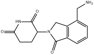 2,6-Piperidinedione, 3-[4-(aminomethyl)-1,3-dihydro-1-oxo-2H-isoindol-2-yl]- 结构式